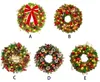 Weihnachtskranz mit LED, 50 cm, rot-grün, Beeren, Tannenzapfen Produktbild-Vorschau
