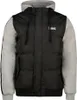 Giacca da uomo con cappuccio regular fit DOWPOT Nero/Grigio Anteprima dell’immagine prodotto 6