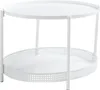 Salontafel 'Jäller', metalen ovaal, met rattan-look, 66 x Productafbeelding-voorbeeld 3