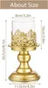 Kerzenständer 2er-Set Gold Metall Kerzenhalter Vintage für Produktbild-Vorschau 5