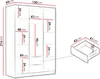 MIRJAN24 Kleiderschrank Calwi I 150, Schlafzimmer, Produktbild-Vorschau 4