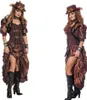 Deluxe Retro Steampunk Kostüm Dame 36-46 - Steampunkkleid Produktbild-Vorschau 4