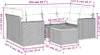 vidaXL 7-tlg. Garten-Sofagarnitur mit Kissen Grau Poly Produktbild-Vorschau 3