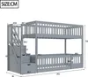 Flieks Etagenbett 90x200cm mit Schubladen und Treppe, Produktbild-Vorschau 7