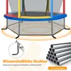 COSTWAY Ø140 cm záhradná trampolína s bezpečnostnou sieťou, Náhľad obrázku produktu 5