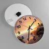 Wanduhr - Rund - Glasuhr - Meer Strand Felsen - 40x40cm - Produktbild-Vorschau 2