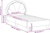 vidaXL Kinderbettgestell mit Kopfteil Rosa 70 x 140 cm Samt Produktbild-Vorschau 8