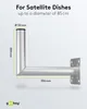 goobay Support mural SAT Alu 350 mm Voir les images du produit 3