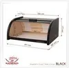 FALKENBERGER Brotkasten aus Holz Schwarz ca. 39x29x18cm Produktbild-Vorschau 3