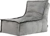 icon Sitzsack-Liege Bean Bag Dolce, Grau, Samt, XXL Produktbild-Vorschau 1