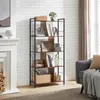 Libreria VASAGLE a 5 ripiani, scaffale verticale, scaffale Anteprima dell’immagine prodotto 3