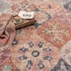 TT Home Boho Vintage Teppich Wohnzimmer Kurzflor – Retro Produktbild-Vorschau 3