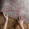 Vintage, gealtertes Pflanzenmotiv, Blumen – Vinylteppich – Produktbild-Vorschau 3