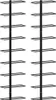 Two black metal wine racks are shown against a white background. Náhľad obrázku produktu