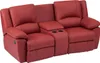 Relaxsofa 2-Sitzer - Rindsleder - Rot - AROMA Produktbild-Vorschau 4