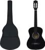 vidaXL 8-tlg. Klassikgitarren-Set für Anfänger Schwarz 3/4 Produktbild-Vorschau 8