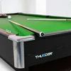 A close-up, angled view of a pool table. Podgląd zdjęcia produktu
