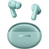 A pair of green OnePlus Nord Buds 3 Pro wireless earbuds and their charging case are displayed against a white background. Produktbild-Vorschau