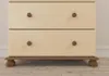 Richmond Kommode 80x90 Kiefer MDF Creme Gebeizt Lackiert Produktbild-Vorschau 3