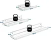 EUGAD Wandregal 3er Set, aus Metall, schwebendes Regal, Produktbild-Vorschau 3
