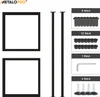 A product image showing table legs and hardware components, with text labels indicating quantities. Produktbild-Vorschau