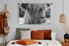 MuchoWow® Wandteppich Wandbehang Nahaufnahme Scottish Produktbild-Vorschau 4