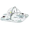 A baby play mat with an overhead gym and hanging toys. Voir les images du produit