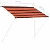 vidaXL Tenda da sole retrattile 150×150 cm arancione e Anteprima dell’immagine prodotto 8