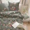 Irisette Bettwäsche grün 1x 135x200 cm + 1x 80x80 cm Produktbild-Vorschau 9