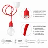 Sompex Pendelfassung E27 Colore Rot – Lampenfassung mit Produktbild-Vorschau 2