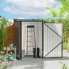 Ocelová kůlna Outsunny, kůlna o rozloze 0,92 m² s pultovou Náhled obrázku produktu 2