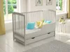 Love For Sleep Grau Babybett Gitterbett mit Schublade 120 x Produktbild-Vorschau 3