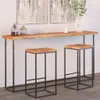 vidaXL Piano da tavolo 160x40x2,5cm rettangolare in legno Anteprima dell’immagine prodotto 2