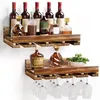 Yorbay Ensemble de 2 casiers à vin, casier à vin en bois Voir les images du produit 8