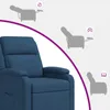 Křeslo vidaXL, barva modrá, potah látka Náhled obrázku produktu 6