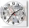 Wanduhr - Quadrat - Glasuhr - Tier Abstraktion - 40x40cm - Produktbild-Vorschau 1