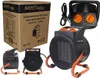 A collage of a KRAFT&DELE industrial fan heater and its packaging. Anteprima dell’immagine prodotto