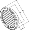 Griglia di ventilazione rotonda con rete NVM, Ø 75 mm, Anteprima dell’immagine prodotto 4