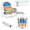 COSTWAY 2 Strandstühle und Tisch Set mit verstellbarer Produktbild-Vorschau 9