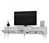 Skye Decor, Nil - White, Silver, szafka pod telewizor, Podgląd zdjęcia produktu 3