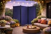 Paravent 3 Teilig 170 x 165 cm Blau - Garten & Balkon Produktbild-Vorschau 5