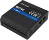 A black Teltonika RUT240 industrial LTE WiFi router is shown from a slightly elevated diagonal angle. Voir les images du produit