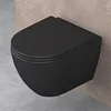 doporro WC Suspendu Gris Noir Mat Cuvette Céramique Voir les images du produit 1