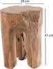 BAUMSTAMM HOCKER "LOG" | 41x29 cm (HxB), natur | Sitzhocker Produktbild-Vorschau 2