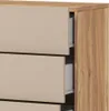 Kommode mit 4 Schubkästen in Eiche mit beige ISPARTA-83 Produktbild-Vorschau 2