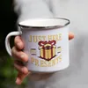 Just here for the presents Emaille-Tasse Weihnachten Produktbild-Vorschau 4