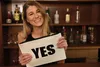 styleBREAKER Clutch mit YES und NO Print, Quasten Anhänger Produktbild-Vorschau 4