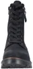 Das Bild zeigt einen schwarzen Stiefel mit einem robusten Profilboden Der Stiefel ist von der linken Seite zu sehen Podgląd zdjęcia produktu