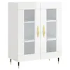 vidaXL Sideboard Hochglanz-Weiß 69,5x34x90 cm Holzwerkstoff Produktbild-Vorschau 2
