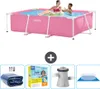Intex-Schwimmbecken mit rechteckigem Rahmen – 220 x 150 x Produktbild-Vorschau 1